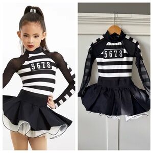 Weissman The Big Dollhouse Dance Costume SC Black White